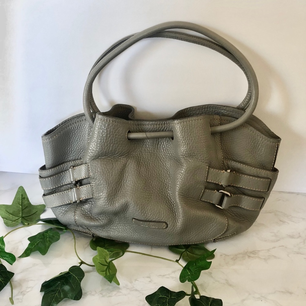 Cole Haan Leather Grey Should Bag